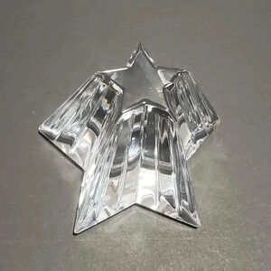 Waterford Crystal Star Paperweight Etched Sparkle of  a New Beginning